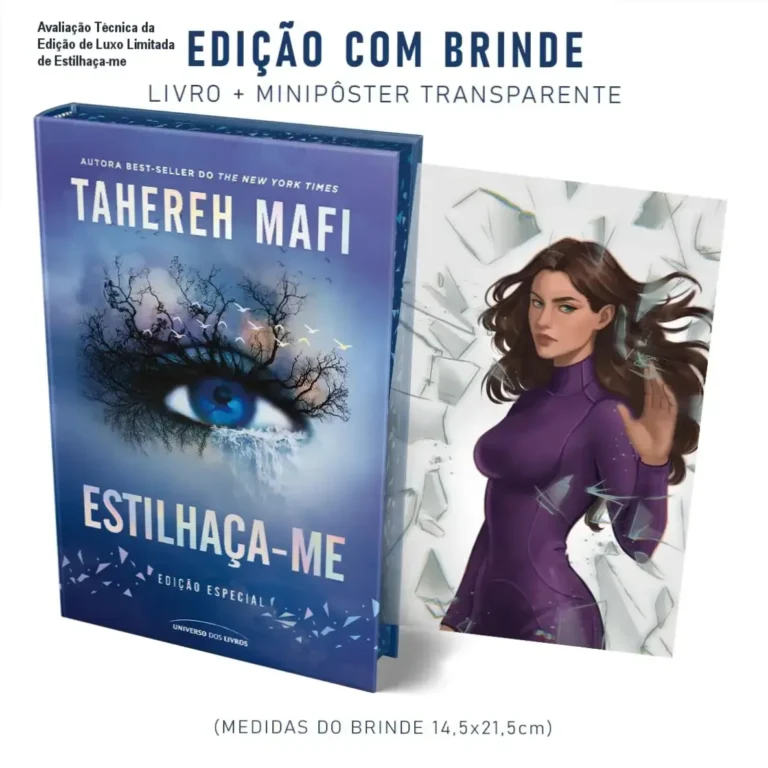 Avaliação Técnica da Edição de Luxo Limitada de Estilhaça-me 12 Capa dura da edição de luxo limitada do livro Estilhaça-me com brinde exclusivo
