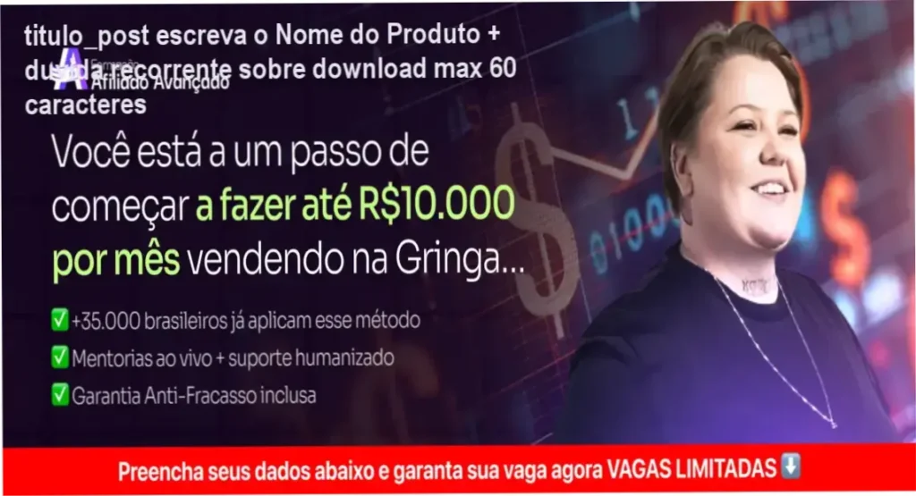 titulo_post escreva o Nome do Produto + duvida recorrente sobre download max 60 caracteres 1 Pessoas usando laptop e tablets para acessar a Formação Afiliado Avançado e ganhar em dolar.