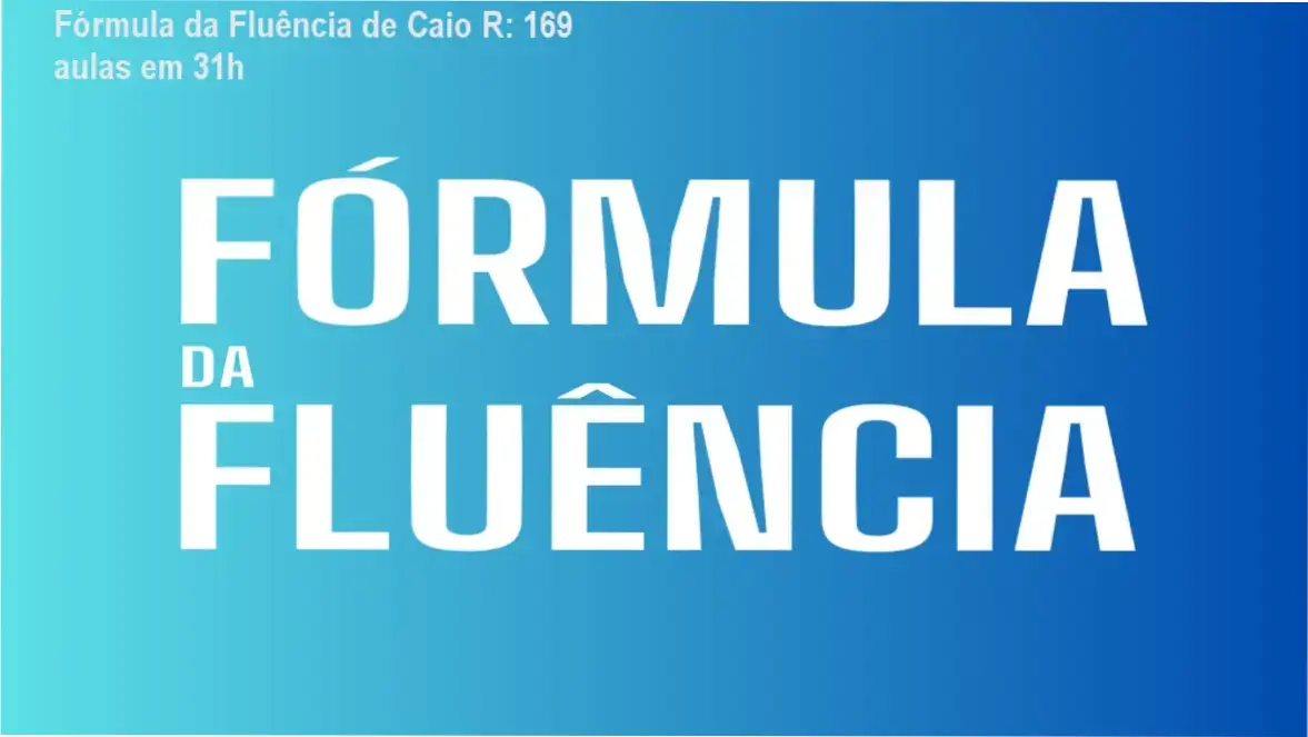 Fórmula da Fluência de Caio R – módulos, aulas e conteúdo programático