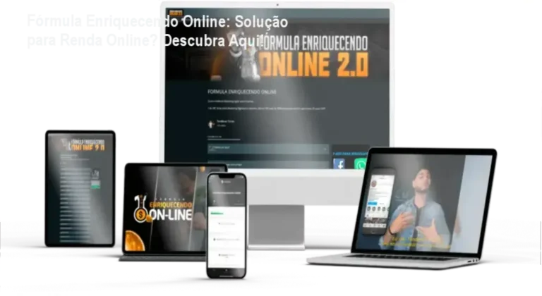 Fórmula Enriquecendo Online: Solução para Renda Online? Descubra Aqui! 11 Imagem ilustrativa do curso online Fórmula Enriquecendo Online, mostrando módulos e mentorias ao vivo.