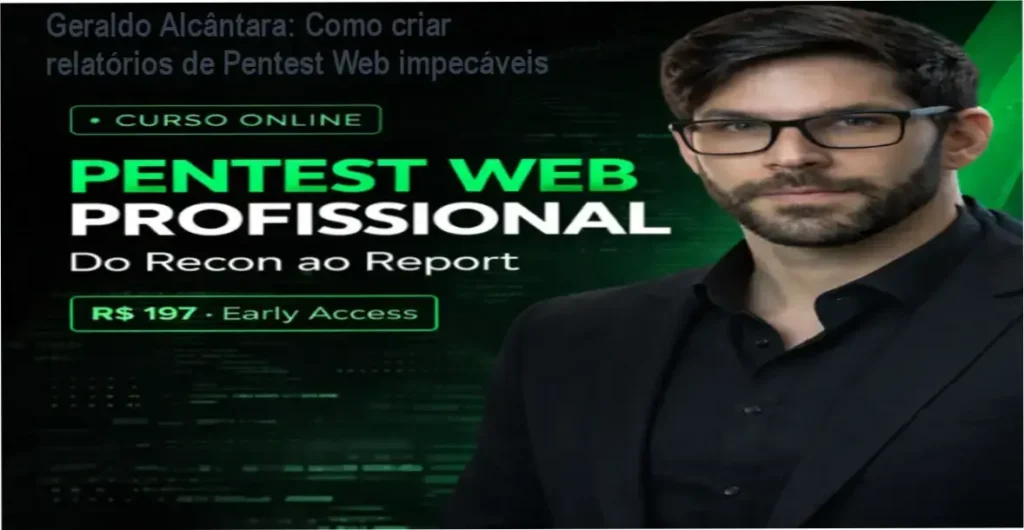 Geraldo Alcântara: Como criar relatórios de Pentest Web impecáveis 1 Geraldo Alcântara apresentando a metodologia RMTER em um curso avançado de Pentest Web