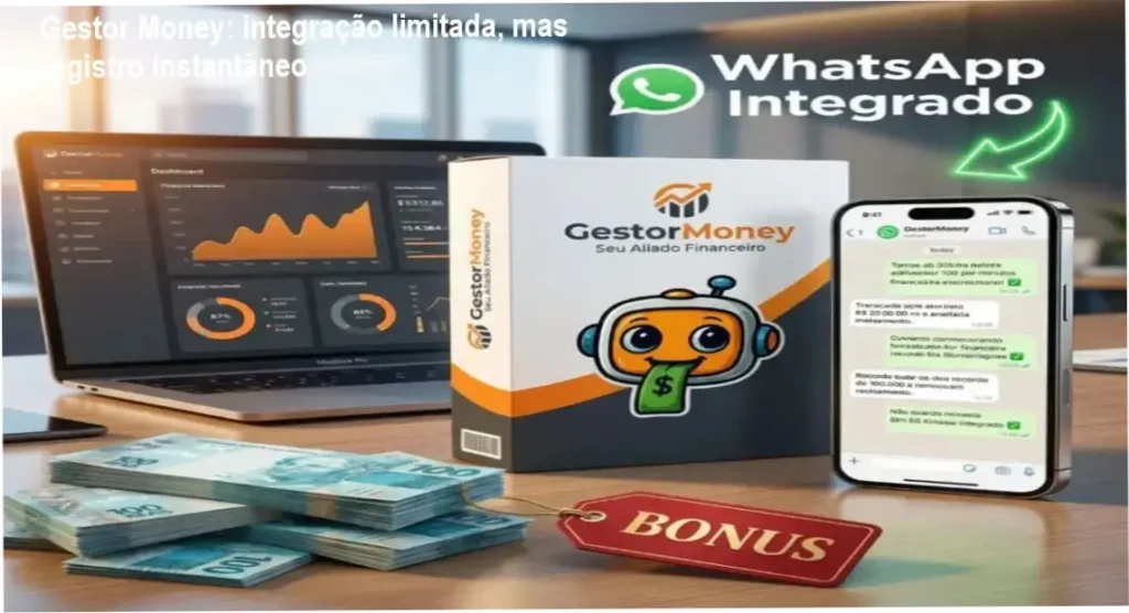 Gestor Money: integração limitada, mas registro instantâneo 1 Gestor Money de Anderson Rey – cronograma de uso e carga horária