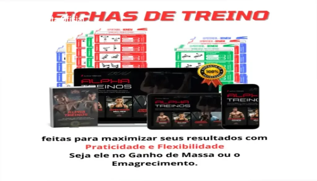 Capa do Guia Completo de Treinos com destaque para a promoção de R$10,00