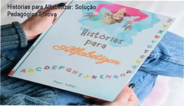 Histórias para Alfabetizar: Solução Pedagógica Efetiva 11 Capa ilustrada do ebook 'Histórias para Alfabetizar', mostrando personagens educativos para alfabetização