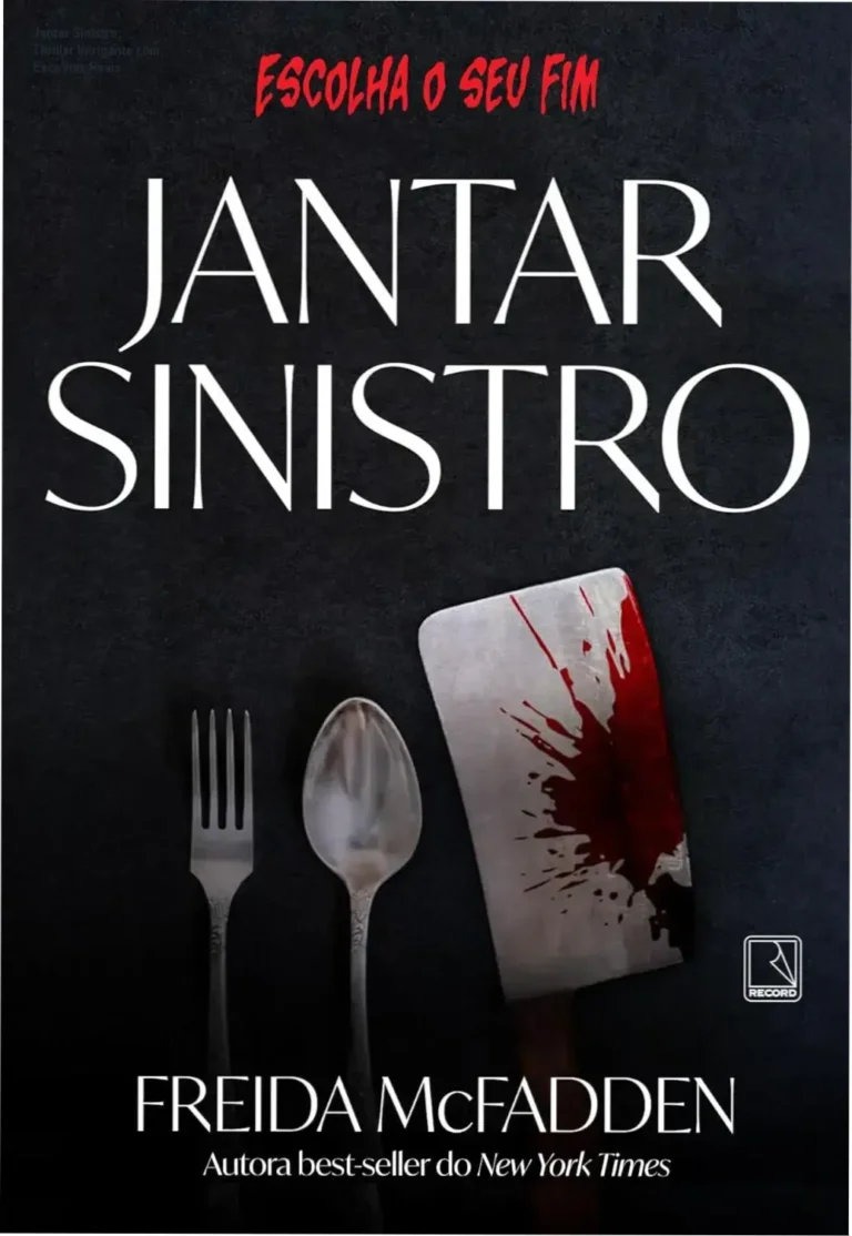 Capa do Jantar Sinistro com personagens em suspense
