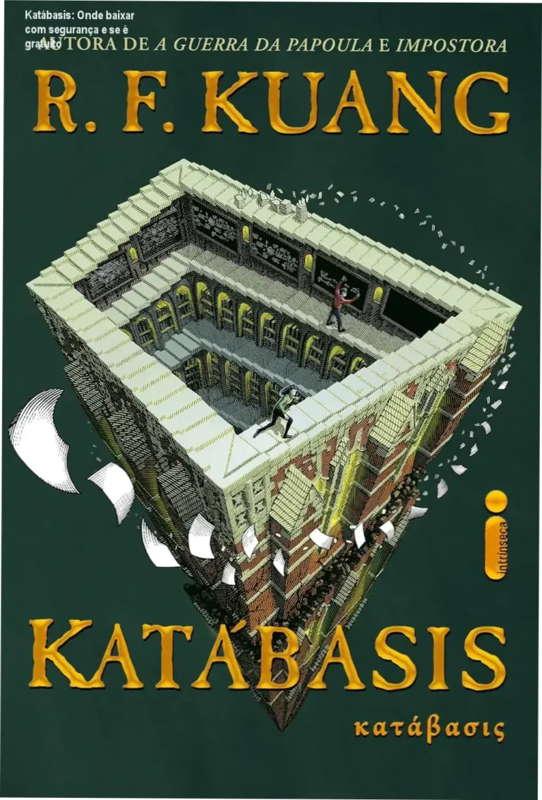 Katábasis: Onde baixar com segurança e se é gratuito 2 Capa do livro Katábasis de R.F. Kuang em estilo dark academia