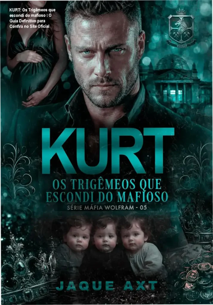 KURT: Os Trigêmeos que escondi do mafioso – O Guia Definitivo para Confira no Site Oficial 1 Capa do livro digital KURT: Os Trigêmeos que escondi do mafioso com destaque para o título e nome do autor