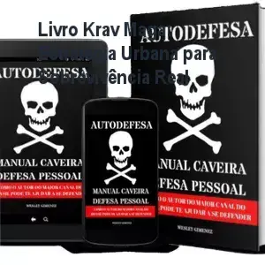 Imagem ilustrativa do livro Krav Maga destacando conceitos de defesa pessoal urbana