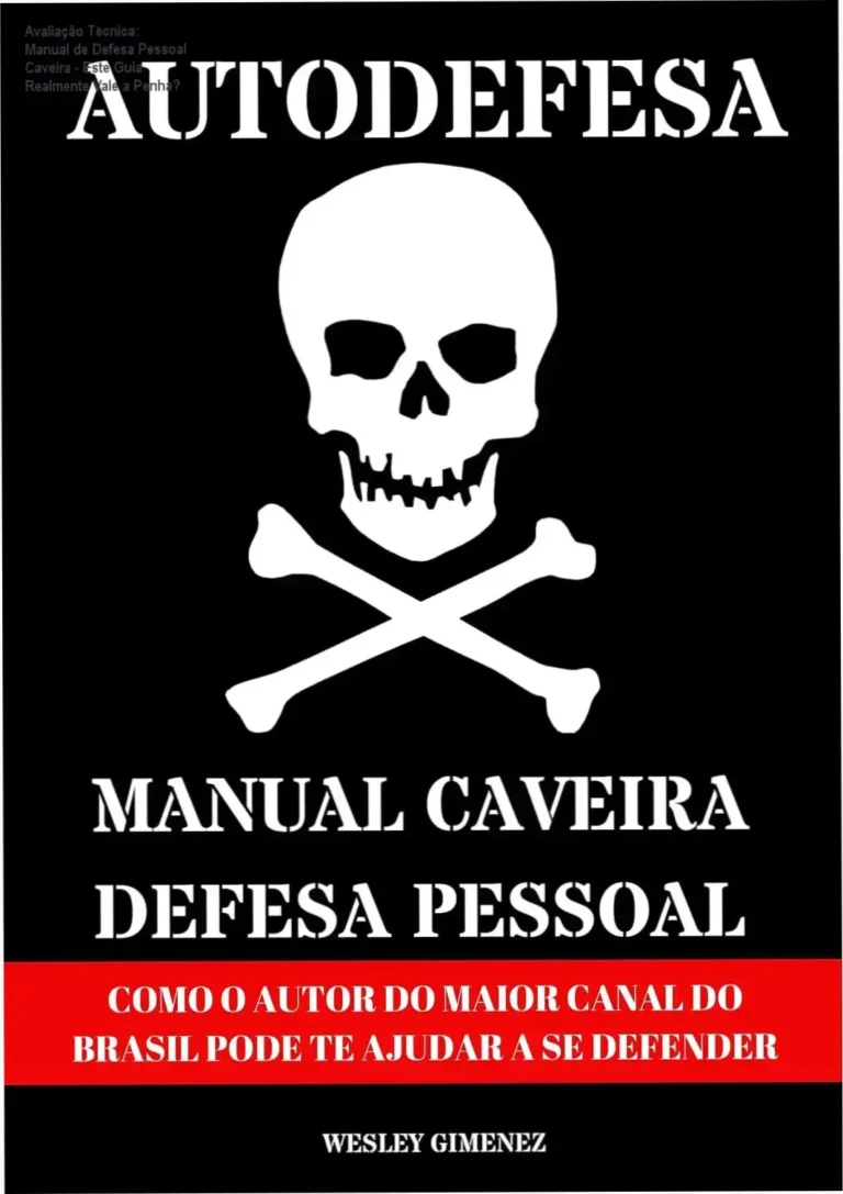 Avaliação Técnica: Manual de Defesa Pessoal Caveira - Este Guia Realmente Vale a Penha? 15 Capa digital do ebook de defesa pessoal com destaque para o título 'Manual de Defesa Pessoal Caveira'
