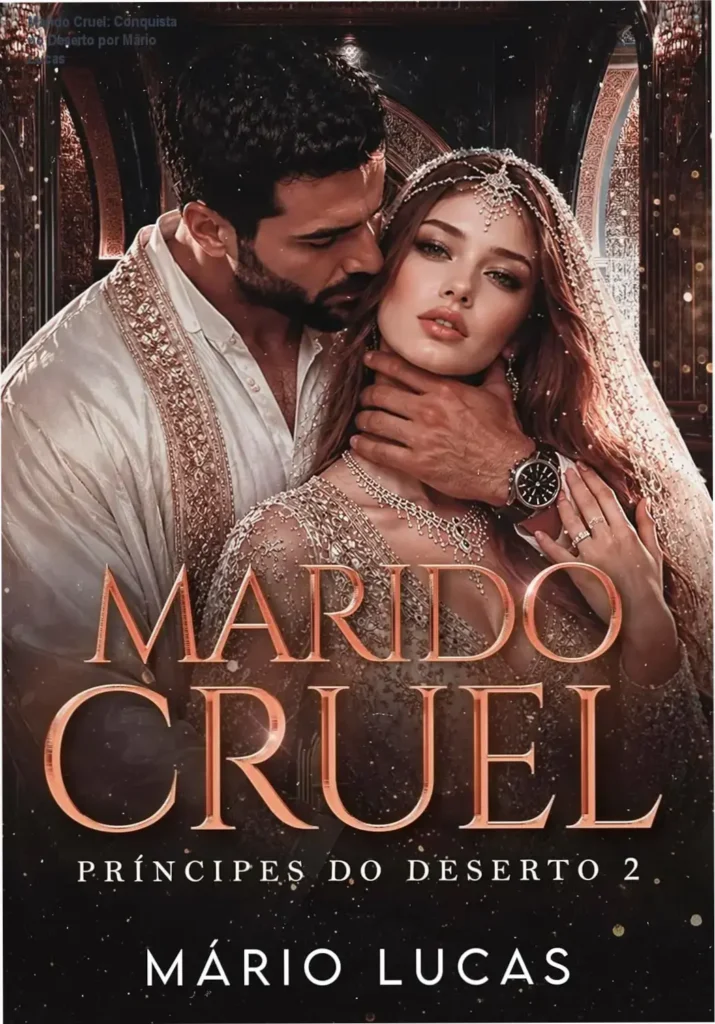 Capa do eBook 'Marido Cruel: Princeses do Deserto' mostrando conflitos amorosos no deserto.
