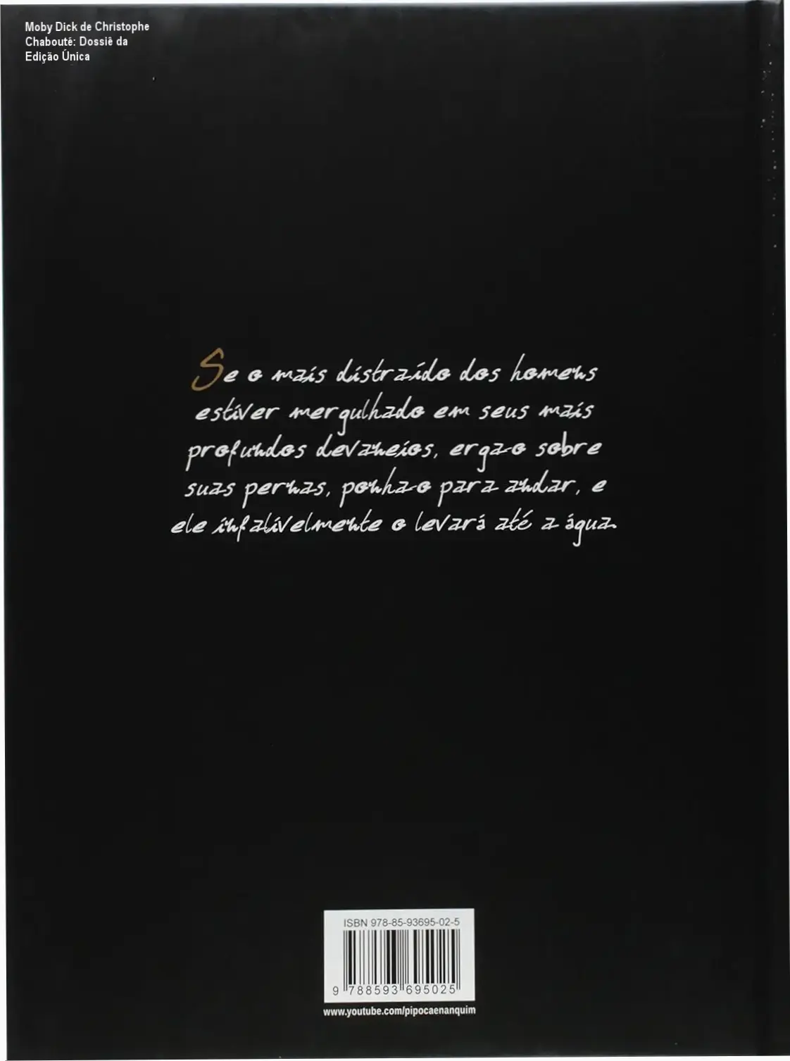 Moby Dick de Christophe Chabouté: Dossiê da Edição Única 1 Capa da edição exclusiva de Moby Dick de Christophe Chabouté em formato capa dura