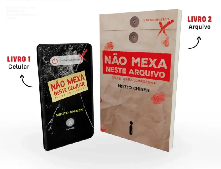 Série Não Mexa: O Guia Definitivo para Ocorrências Sinistras no Celular 1 Capa do livro 'Não Mexa Nesse Celular' com título destaque e arte assustadora
