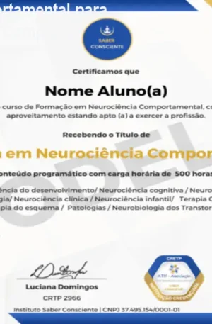 Neurociência Comportamental para Terapeutas – Análise Completa