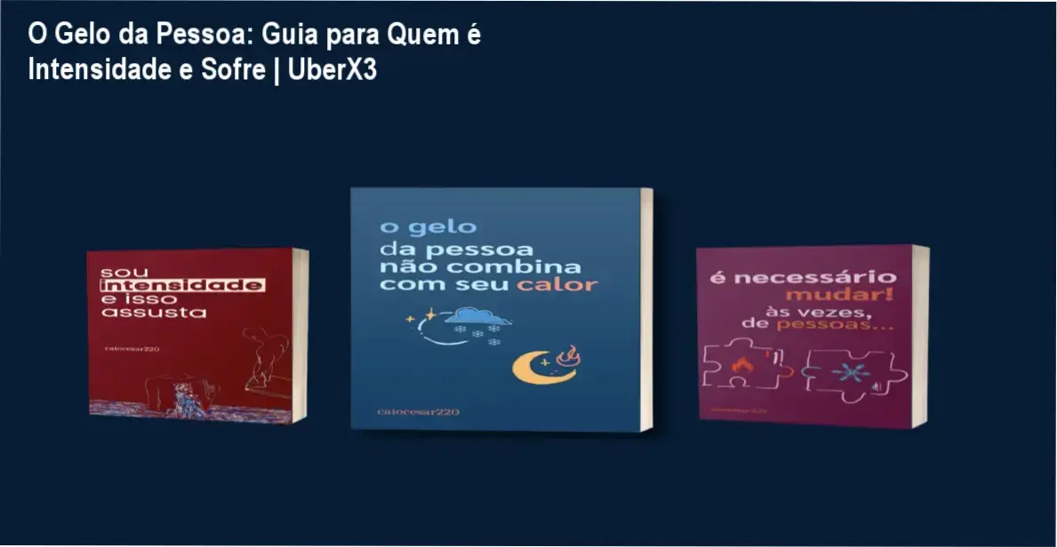 Capa do ebook destacando metáforas de gelo e fogo em relacionamentos desequilibrados