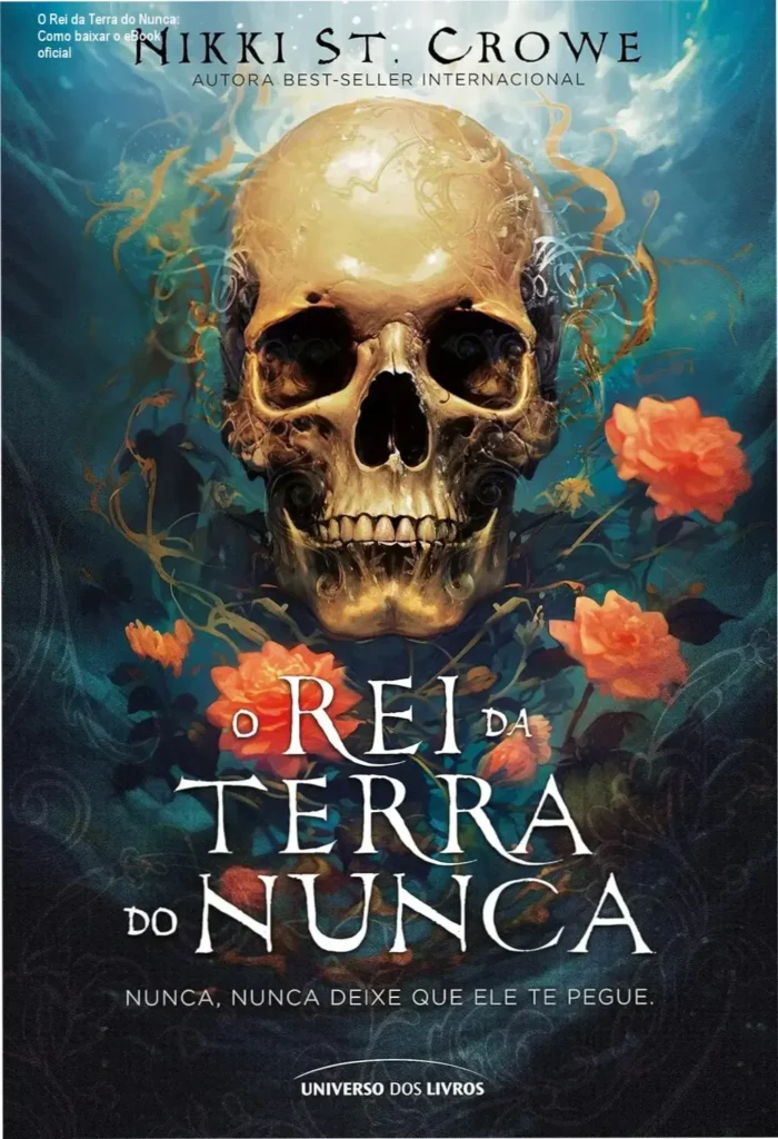 Capa gótica do eBook O Rei da Terra do Nunca de Nikki St. Crowe na Amazon