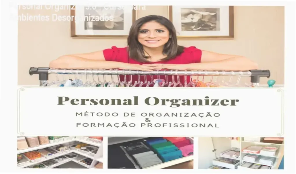 Personal Organizer 3.0 – Curso para Ambientes Desorganizados 1 Tela do curso Personal Organizer 3.0 mostrando módulo de organização de ambientes residenciais