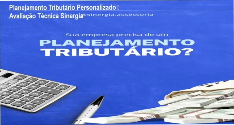 Planejamento Tributário Personalizado da Sinergia – análise completa