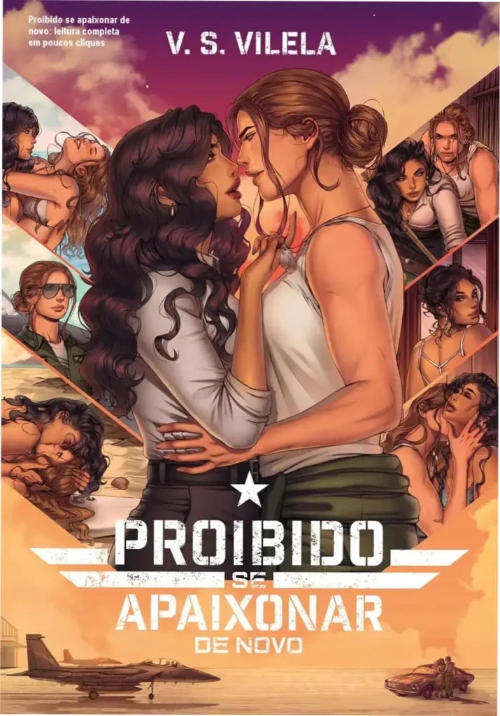Proibido se apaixonar de novo: leitura completa em poucos cliques 1 Capa digital do romance lésbico de maior sucesso em 2026 com destaque para dois personagens em perfil contra-juntado