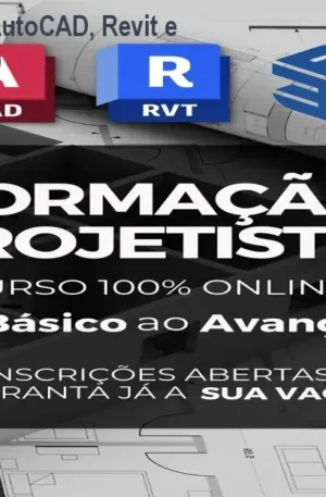 Formação Projetista: AutoCAD, Revit e SketchUp (Curso 2026)