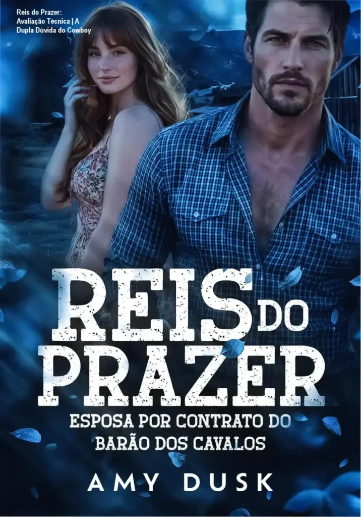 Reis do Prazer: Avaliação Técnica | A Dupla Dúvida do Cowboy 1 Capa do livro Reis do Prazer com destaque para o romance cowboy entre matrimonio forçado