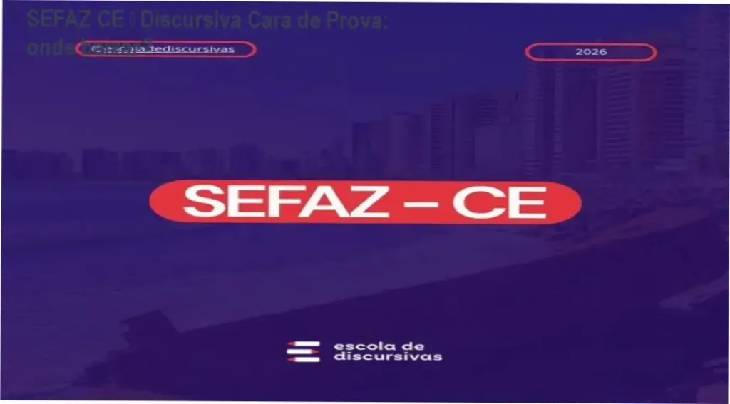 Imagem ilustrando o acesso ao curso SEFAZ CE – Discursiva Cara de Prova
