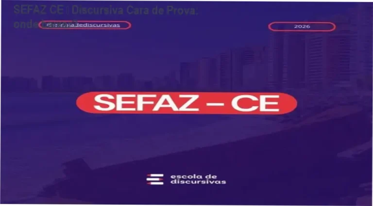 Imagem ilustrando o acesso ao curso SEFAZ CE – Discursiva Cara de Prova