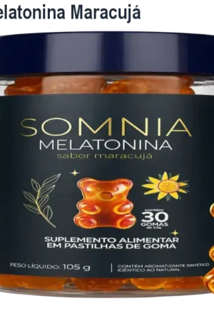 Somnia – Goma de Melatonina Maracujá para Dormir Rápido