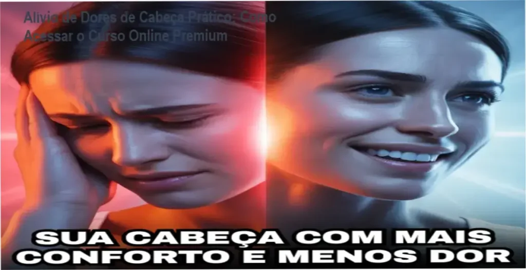 Alívio de Dores de Cabeça Prático: Como Acessar o Curso Online Premium 1 Ilustração de terapeuta aplicando técnicas corporais para alívio de dores de cabeça