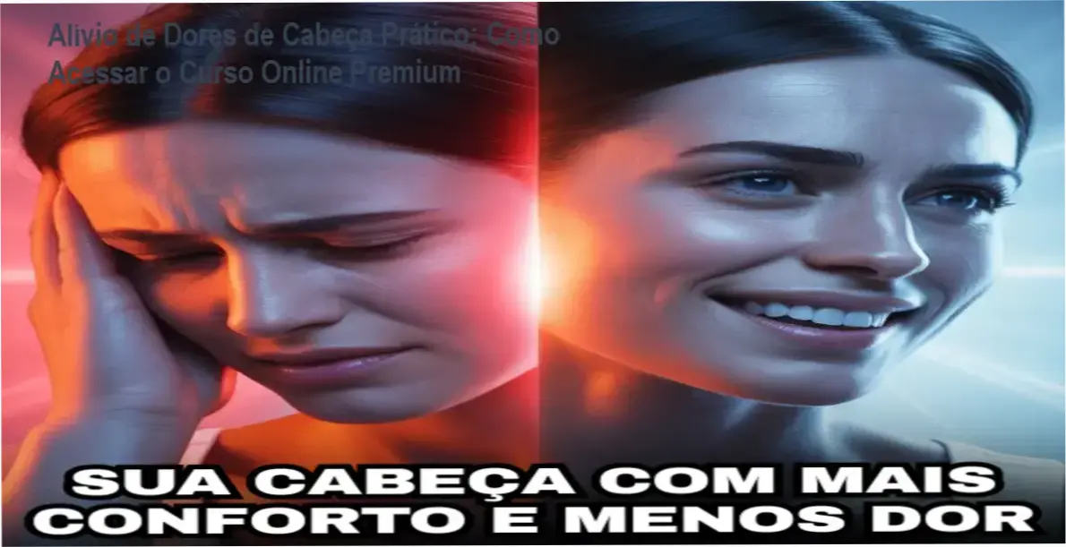 Alívio de Dores de Cabeça Prático: Como Acessar o Curso Online Premium 1 Ilustração de terapeuta aplicando técnicas corporais para alívio de dores de cabeça