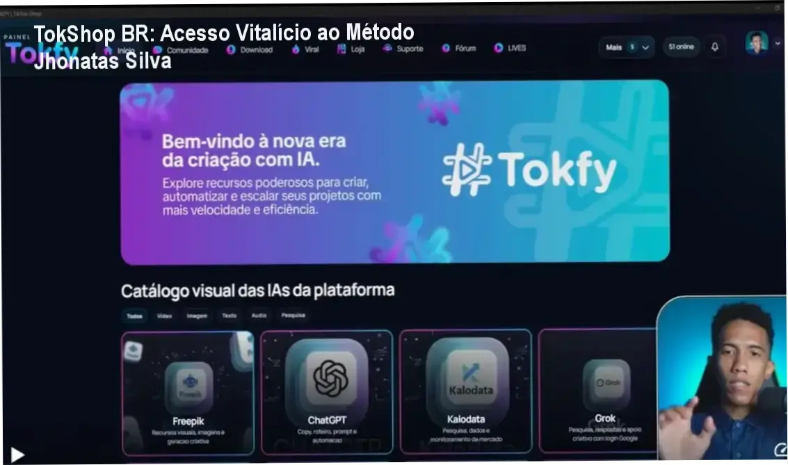 TokShop BR: Acesso Vitalício ao Método Jhonatas Silva 1 TokShop BR acesso vitalício – método de Jhonatas Silva para dropshipping no TikTok