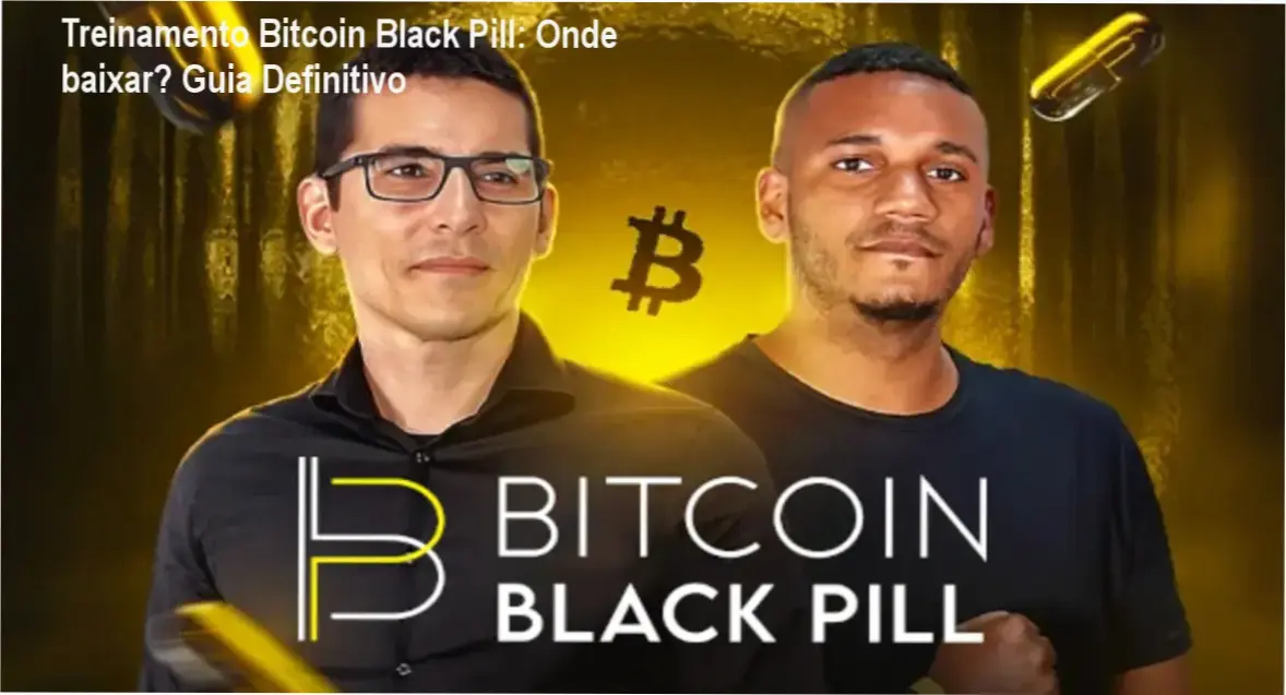 Imagem ilustrativa mostrando a página oficial de download do Treinamento Bitcoin Black Pill