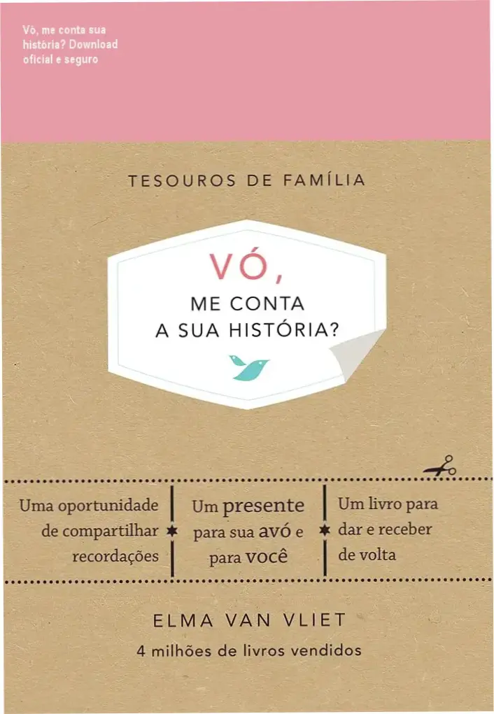 Capa do livro Vó, me conta sua história? mostrando a edição em capa dura