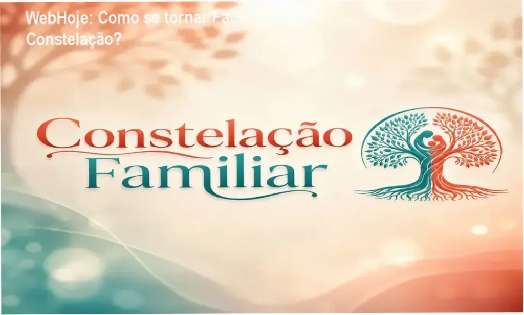 WebHoje: Como se tornar Facilitador de Constelação? 1 Página do curso de Constelação Familiar da WebHoje mostrando módulos e certificado