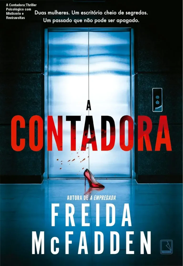 Capa de 'A Contadora', thriller psicológico com suspense envolvente