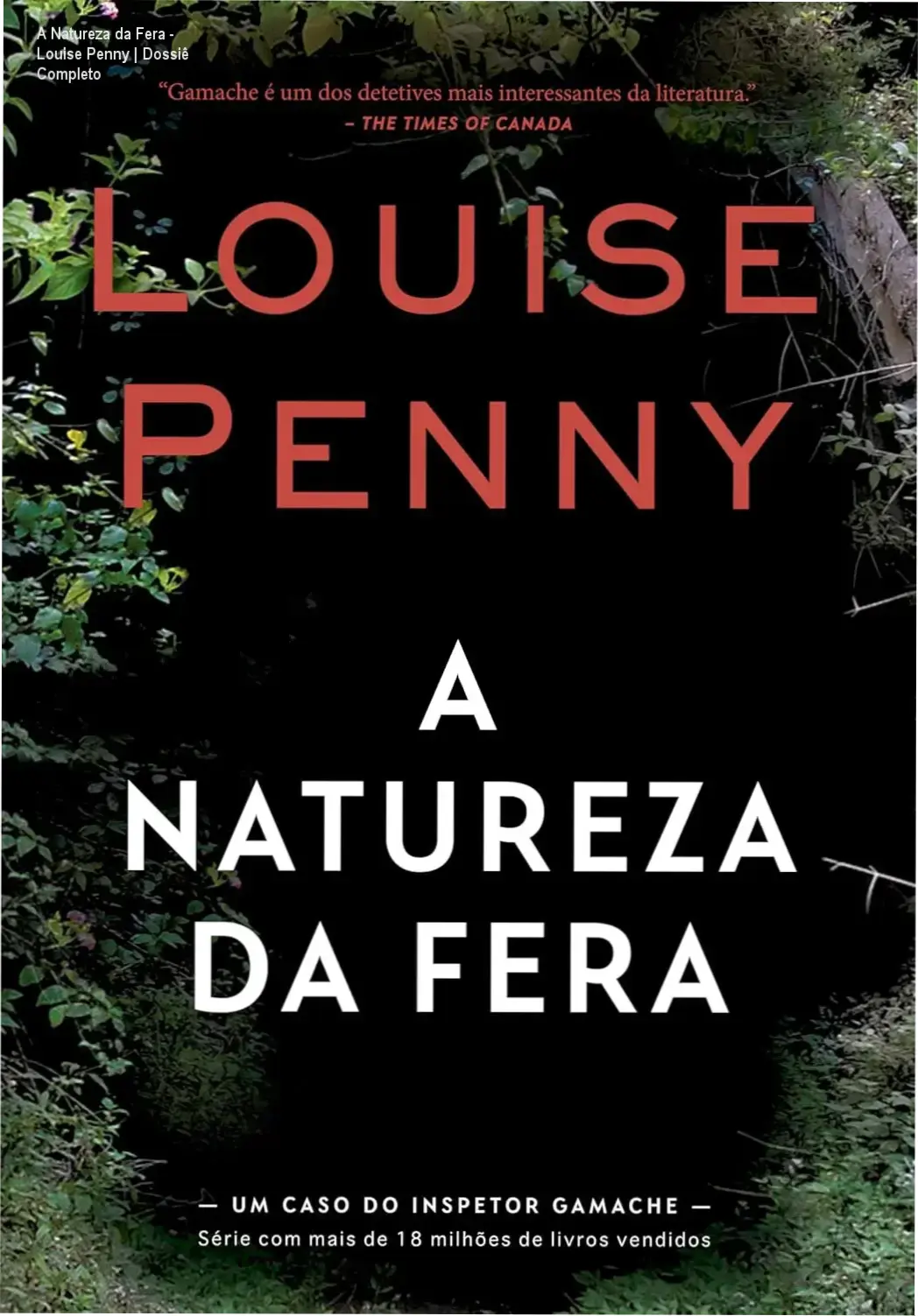 Capa do eBook A Natureza da Fera de Louise Penny em dispositivo Kindle