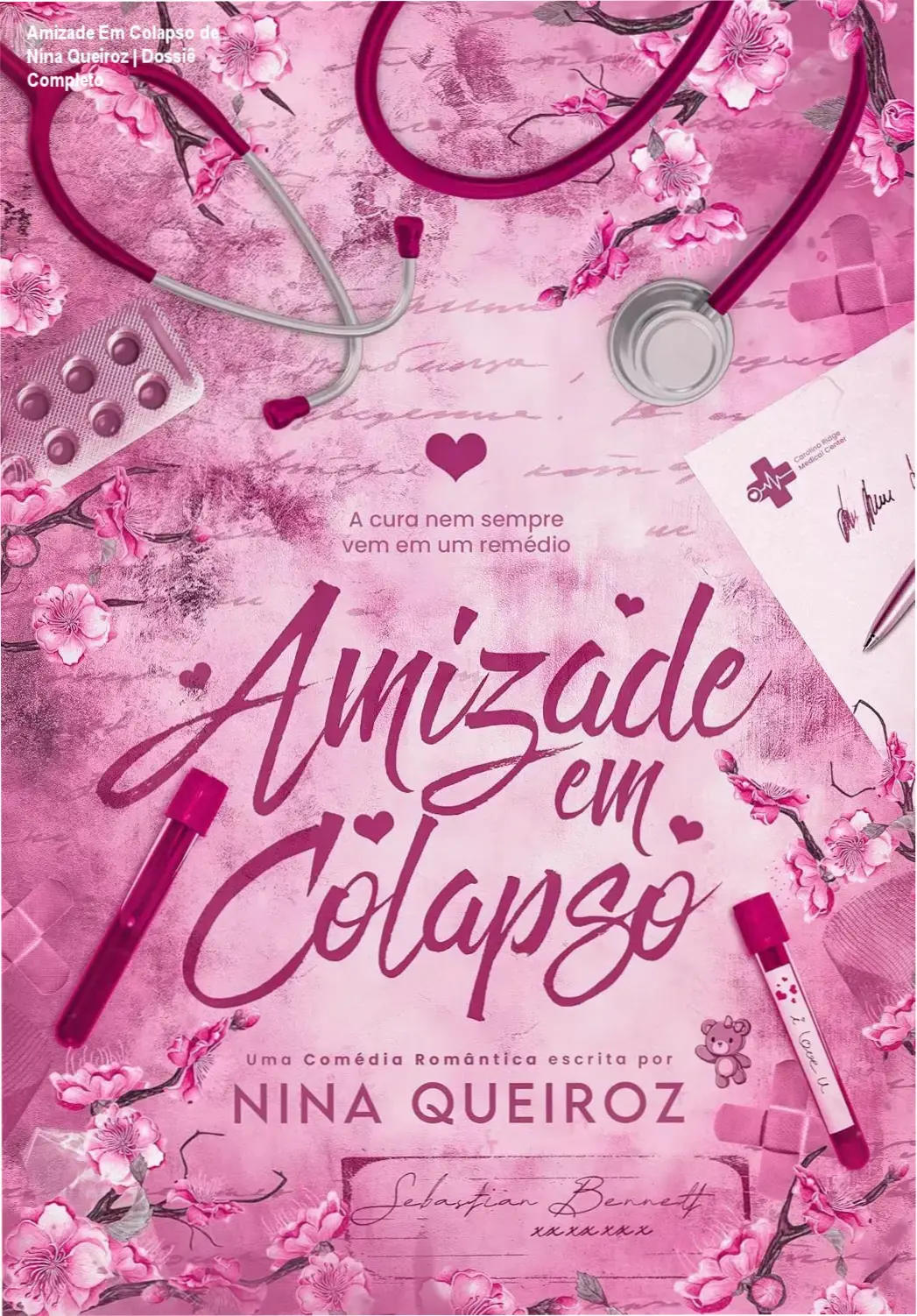 Capa do ebook Amizade Em Colapso de Nina Queiroz em um dispositivo Kindle