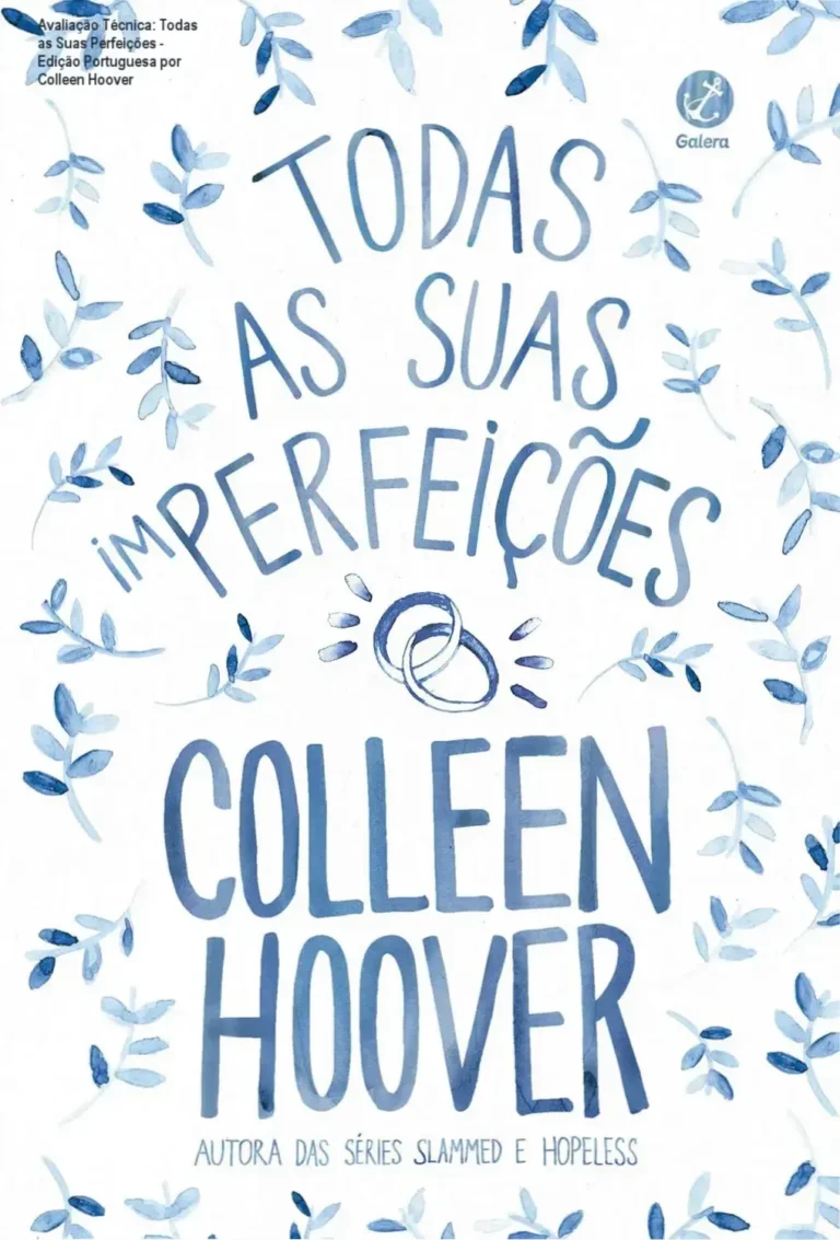 Capa do ebook 'Todas as Suas Perfeições' digital, mostrando título e autor.
