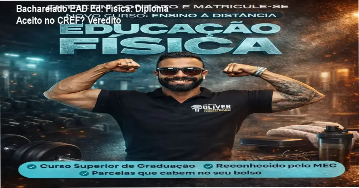 Instituto Óliver Bacharelado EAD Educação Física bastidores plataforma aluno