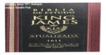 Bíblia Sagrada de Estudo King James 1611 tradicional com capa dura aberta
