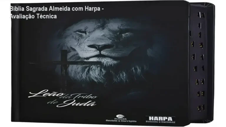 Bíblia Sagrada Almeida com Harpa - Avaliação Técnica 3 Bíblia Sagrada Almeida Revista e Corrigida com capa dura sintética e índice lateral