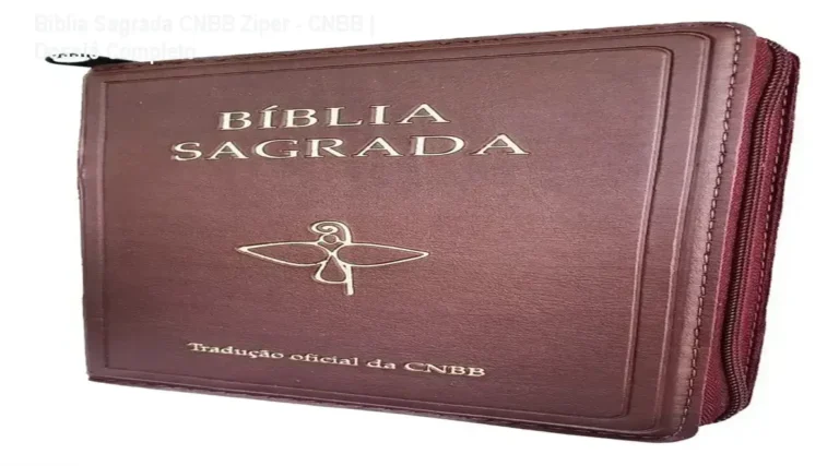 Bíblia Sagrada CNBB Zíper - CNBB | Dossiê Completo 5 Bíblia Sagrada CNBB com fechamento em zíper e capa em couro sintético