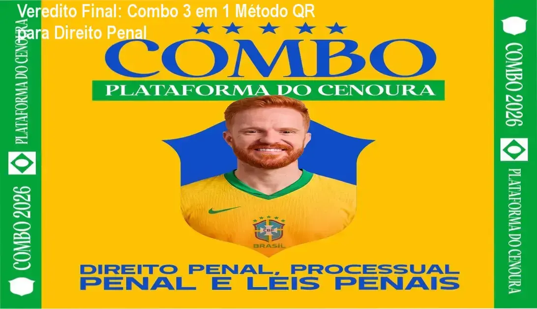 Veredito Final: Combo 3 em 1 Método QR para Direito Penal 1 Combo 3 em 1 Método QR: bastidores e funcionamento dos livros interativos com QR Code