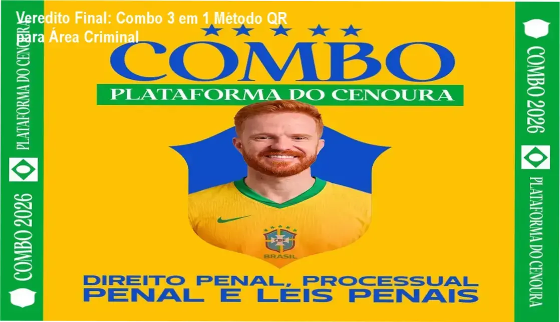 Veredito Final: Combo 3 em 1 Método QR para Área Criminal 1 Combo 3 em 1 Método QR: bastidores e funcionamento dos livros interativos