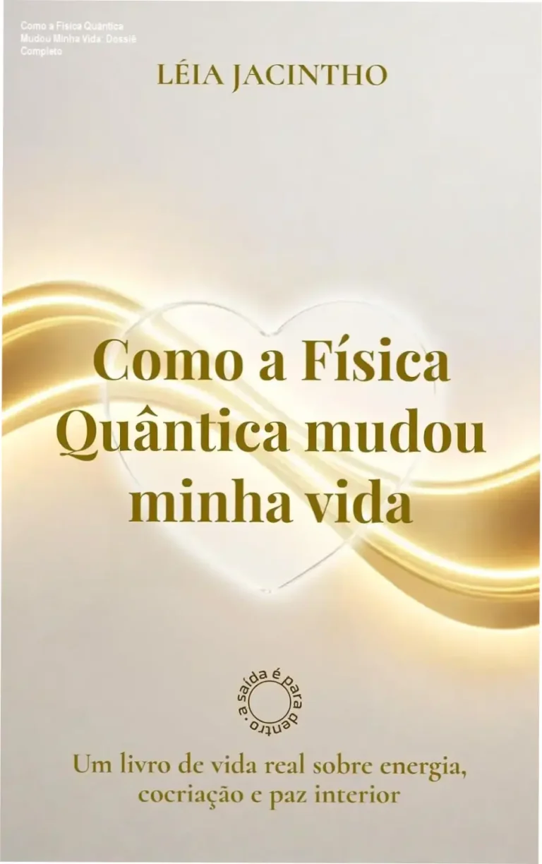 Como a Física Quântica Mudou Minha Vida: Dossiê Completo 4 Capa do ebook Como a Física Quântica Mudou Minha Vida focado em energia e cocriação