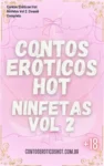 Capa do eBook Contos Eróticos Hot Ninfetas Volume 2 com foco em literatura erótica