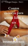 Capa digital do ebook 'Contos Eróticos para serem lidos a Sós' com destaque para a edição em formato digital leve e rápido.