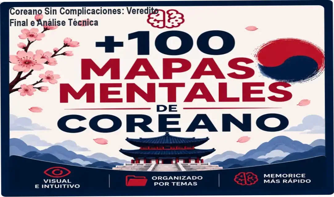 Coreano Sin Complicaciones do Protocolo Oficial: visão interna dos mapas mentais e funcionamento do material