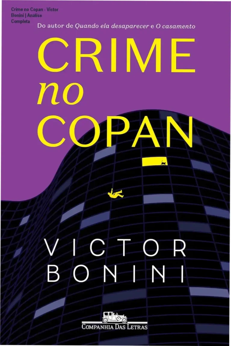 Crime no Copan - Victor Bonini | Análise Completa 9 Capa do livro Crime no Copan de Victor Bonini com ilustração do edifício Copan ao fundo