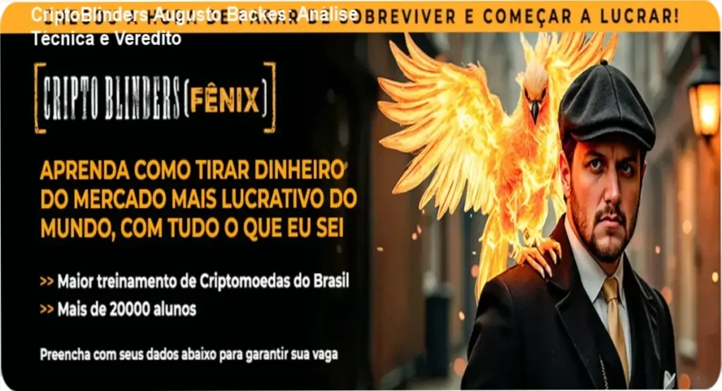 CriptoBlinders Augusto Backes bastidores e funcionamento da plataforma