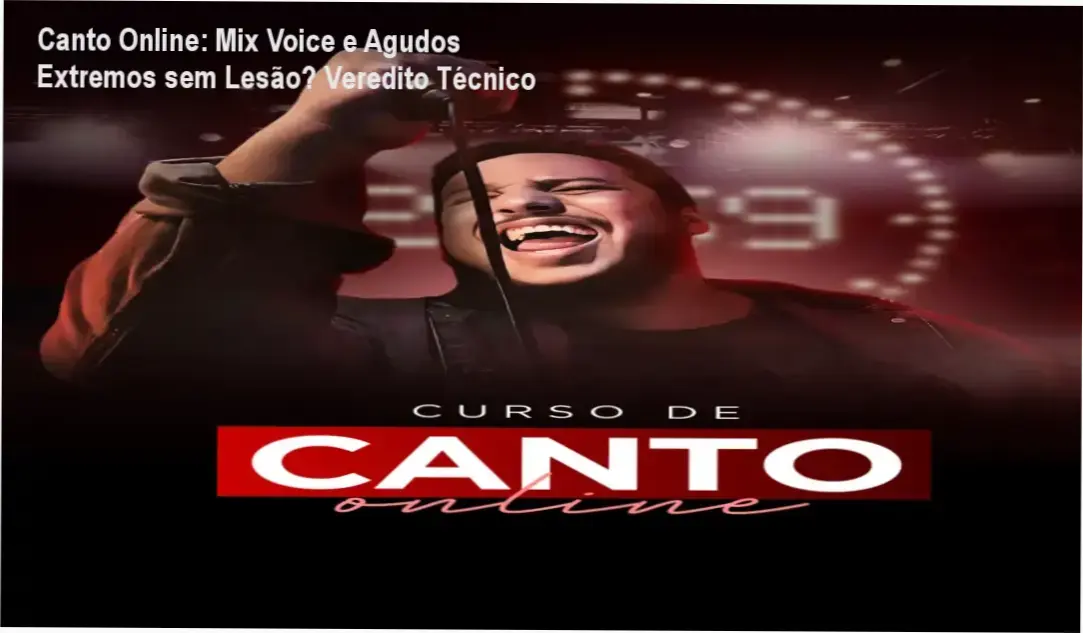 Curso de Canto Online bastidores videoaulas 4K exercicios TVSO mix voice